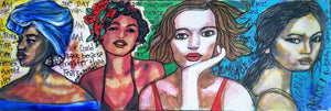 Painting of four women from different cultures